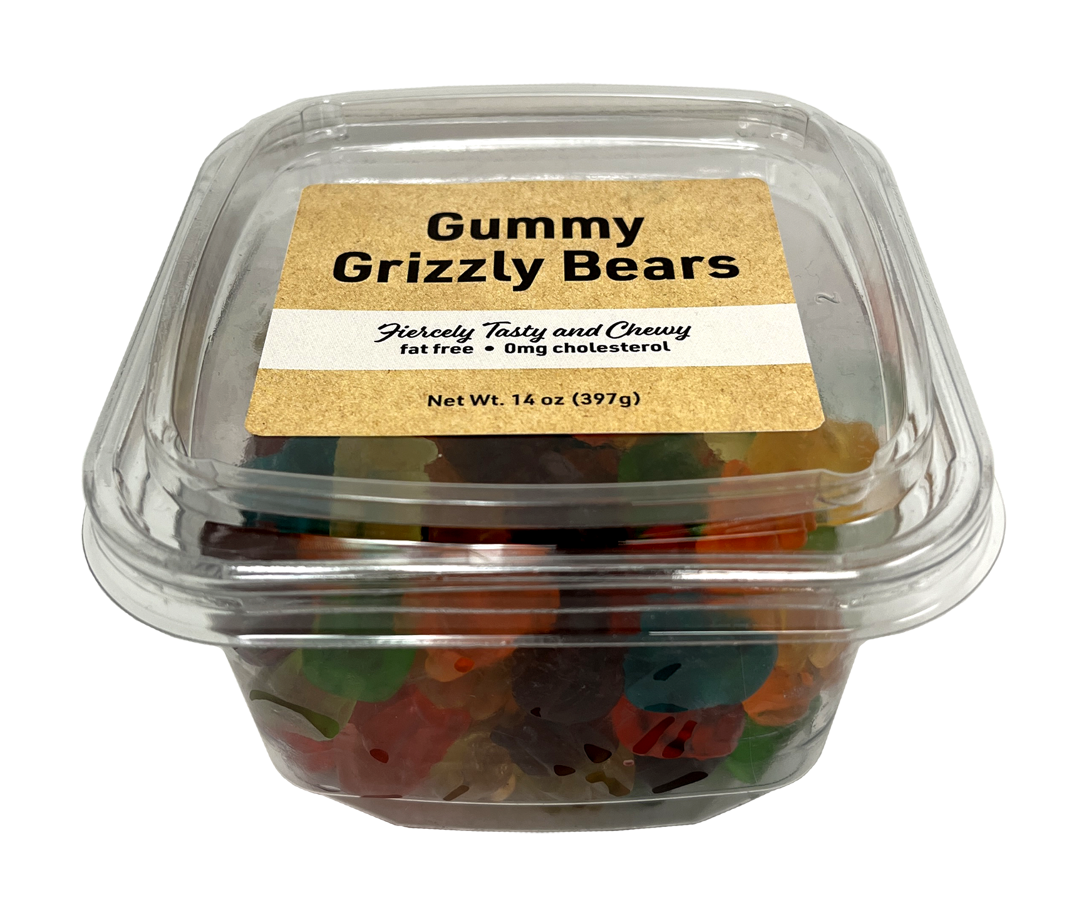 Gummy Grizzly Bears, 14 oz Container