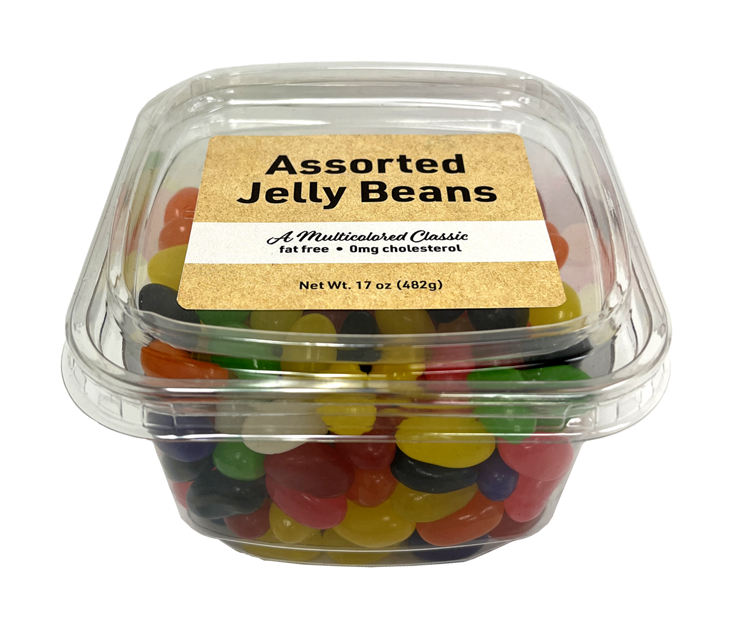 Assorted Jelly Beans, 17 oz Container- 12 Pack