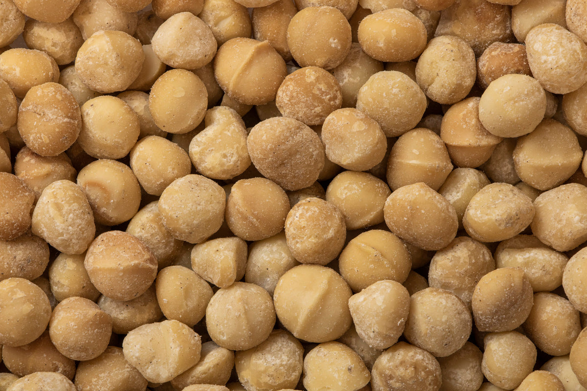 Dry Roasted, Unsalted Macadamia Nuts Woodstock Farms