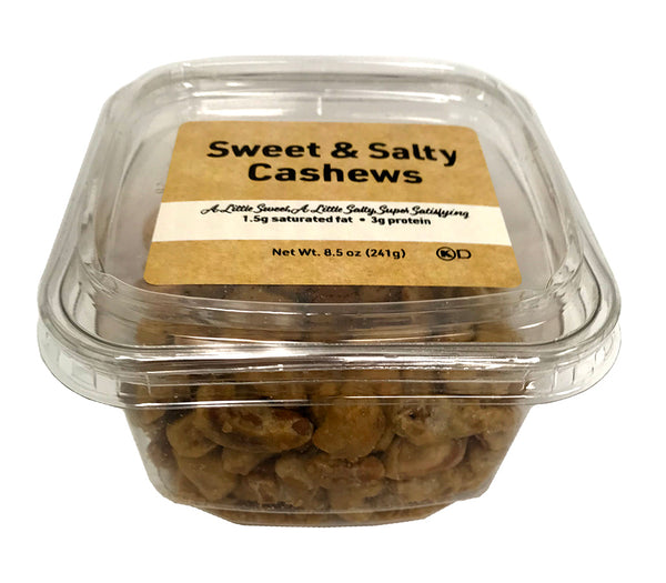 Sweet & Salty Cashews, 8.5 oz Container - 12 Pack