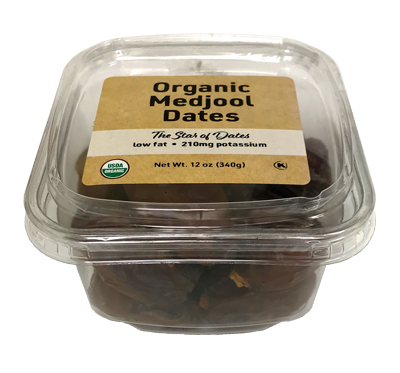 Organic Medjool Dates (Contains Pits), 12 oz Container - 12 Pack