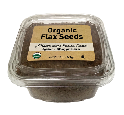 Organic Flax Seed, 13 oz Container - 12 Pack