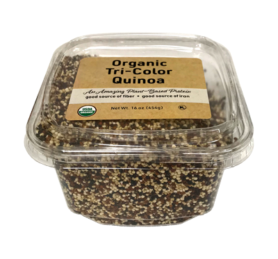 Organic Quinoa - Tri-Color, 13 oz Container - 12 Pack